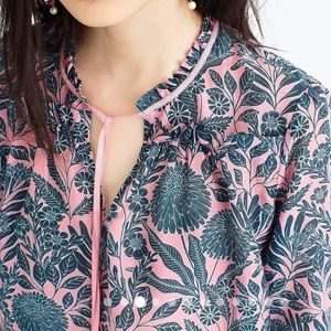 Abigail Borg x J. Crew | Cotton/Silk Floral Top
